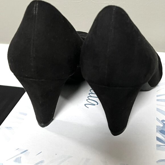 Abella Black Suede Pumps (New with Box) – Size 8.5 - Picture 6 of 7